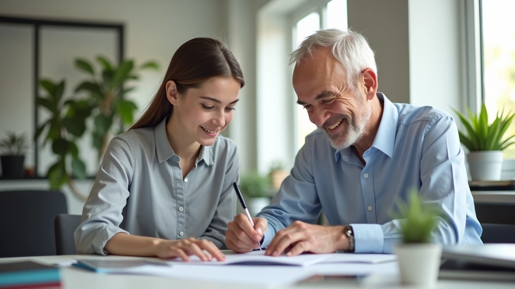 Générations de travailleurs collaborant ensemble dans un environnement moderne, mentorat et partage d'expérience entre âges