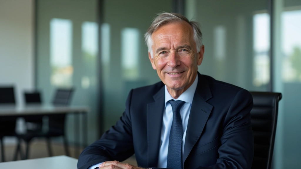 Travailleur senior expérimenté en réunion stratégique, discutant avec collègues dans un environnement professionnel de haut niveau