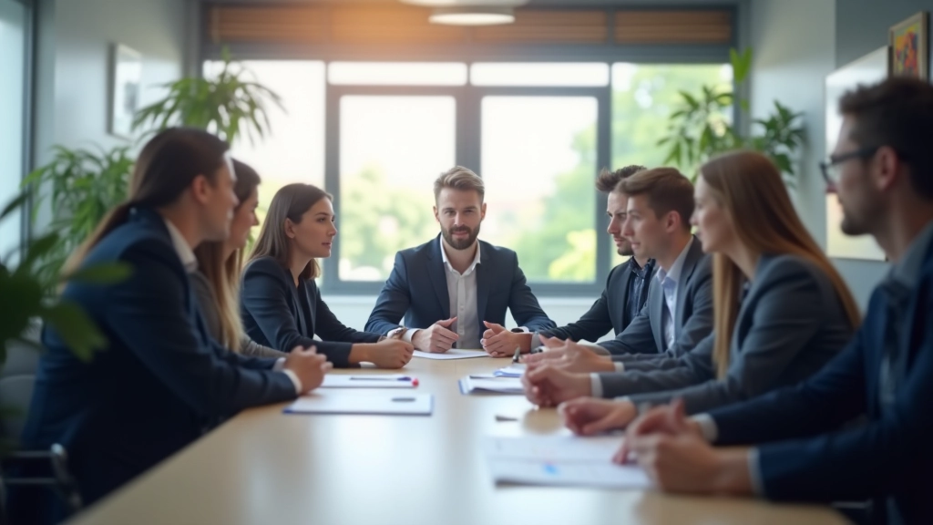 Équipe discutant d'analyses du marché du travail lors d'une réunion professionnelle